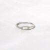Swarish opal ring with a refined baguette shape