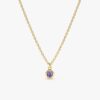 Tanzanite Charm Necklace