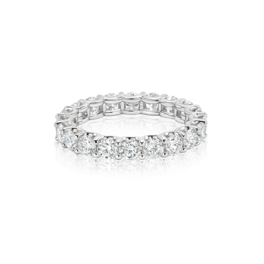 925 Sterling Silver Diamond Eternity Band