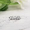 925 Sterling Silver Diamond Eternity Band - Image 4