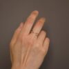 Cross Diamond Minimalist Ring