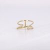 Cross Diamond Minimalist Ring - Image 3
