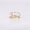 Cross Diamond Minimalist Ring - Image 4