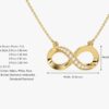 Diamond Infinity Minimalist Necklace - Image 2