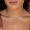 Minimalist Diamond Dangle Necklace - Image 3