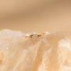 Opal And Diamond Ring | Dainty Crystal Ring | Minimalist Thin Ring | Engagement Ring | Anniversary Gift - Image 5