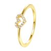 Sparkle Heart Ring with pave-set premium CZ stones