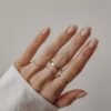Sparkle Heart Ring featuring a romantic heart-shaped motif