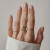 Ring designed with a clean, polished heart outline