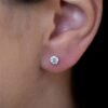 925 Sterling Silver stud earrings with thick gold plating
