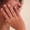 Thin Diamond Dome Ring - Image 5