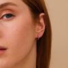 Thin Pear-Cut Diamond Hoops - Image 6