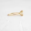 Threaded ring in 1.5 carat weight with clean design