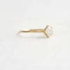 925 sterling silver ring with thick gold plating