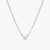 Triple Baguette Diamond Necklace - Image 3