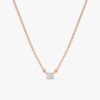 Triple Baguette Diamond Necklace - Image 4