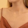 Triple Baguette Diamond Necklace - Image 5