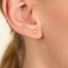 Triple Baguette Diamond Studs - Image 3