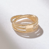 925 Sterling Silver Triple Band Crossover Ring - Image 7