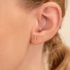 Triple Diamond Bar Studs - Image 3