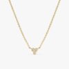 Triple Diamond Cluster Necklace