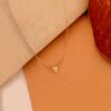 Triple Diamond Cluster Necklace - Image 3