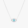 Turquoise Eye Diamond Necklace - Image 3