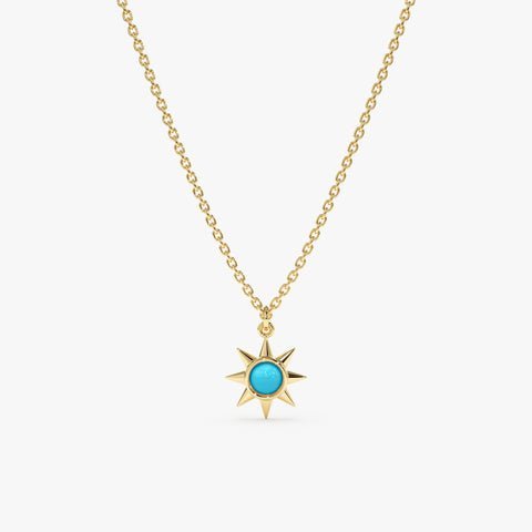 Turquoise Sun Necklace