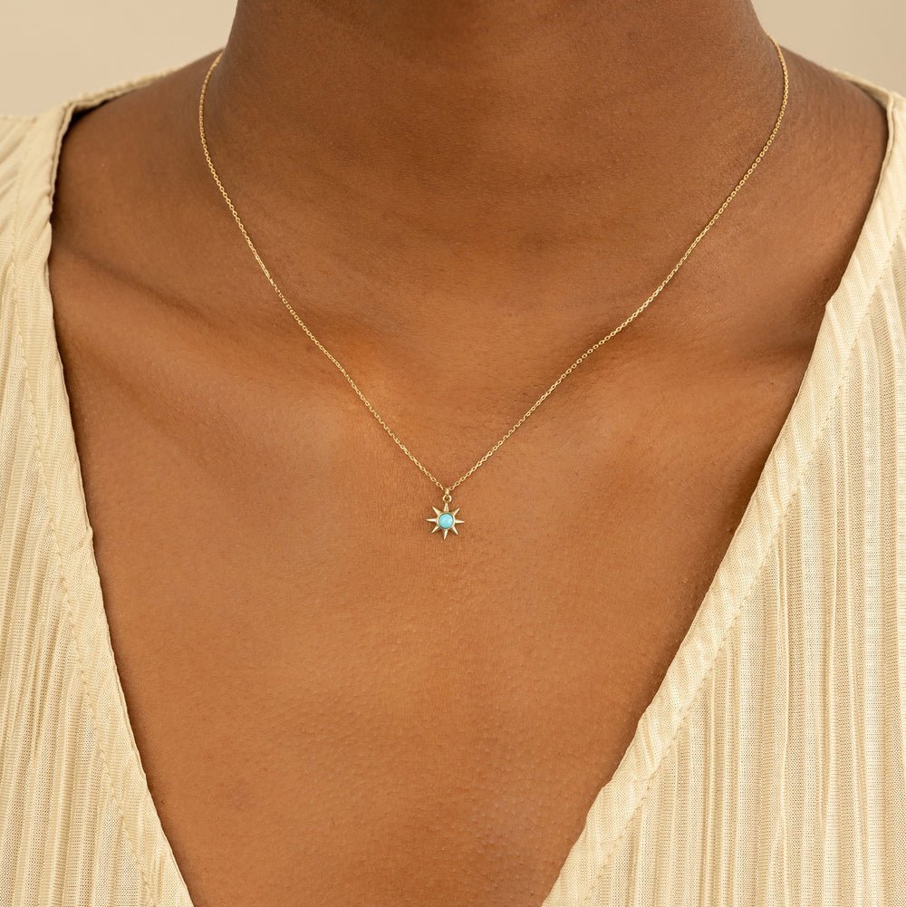 Turquoise Sun Necklace - Image 5
