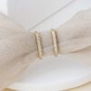 U-Shaped Thin Diamond Hoops - Image 4
