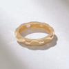 925 Sterling Silver Unique Gear Shaped Diamond Wedding Band - Image 7