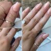 Wedding band combining sterling silver and premium CZ stones
