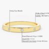 Wedding band with premium CZ diamonds in flush setting