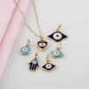 White Enamel Evil Eye Charm - Image 4