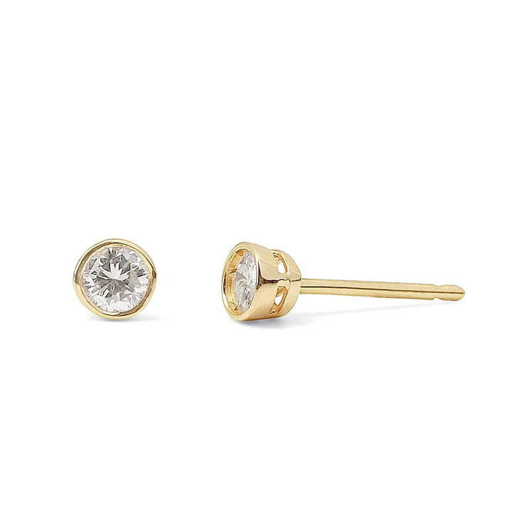 Willa Diamond Bezel Earrings