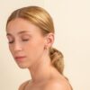 Zig Zag Diamond Cluster Hoops - Image 3