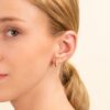Zig Zag Diamond Cluster Hoops - Image 5
