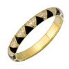 Zigzag ring with 150 Premium CZ diamonds in pave setting