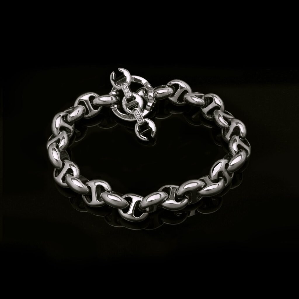 925 Sterling Silver 10MM Open Link Bracelet