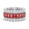 Baguette eternity band designed for a clean, modern look