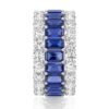 925 sterling silver ring with rhodium finish and gold plating