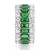 Full eternity band with 15.4ct premium CZ sapphire stones