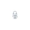 Polished 925 sterling silver lock ring for everyday styling