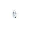 Versatile lock pendant ring that layers easily with other jewellery