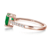 925 Sterling Silver 1CT. Classic Heart Shaped Emerald Ring - Image 11