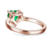 925 Sterling Silver 1CT. Classic Heart Shaped Emerald Ring - Image 12