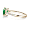 925 Sterling Silver 1CT. Classic Heart Shaped Emerald Ring - Image 8