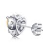 925 sterling silver stud earrings with 1 ct centres