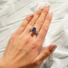 925 Sterling Silver 2.5CT. Petite Split Band Sapphire Ring - Image 8