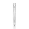 925 Sterling Silver 2.5MM 7 Stone French Pave Diamond Wedding Band - Image 5